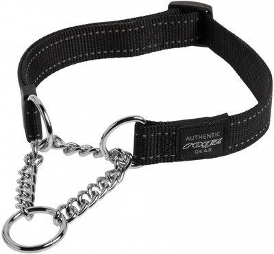 Rogz Utility Control Obedience Collar Black, MEDIUM