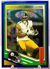 2025 Panini Score DK Metcalf Blue Dots /399 Pittsburgh Steelers