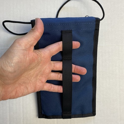 Mont•Bell Crossbody Sling Bag Purse Travel Wallet Navy Blue 9x5.5" EUC Montbell - Picture 3 of 12