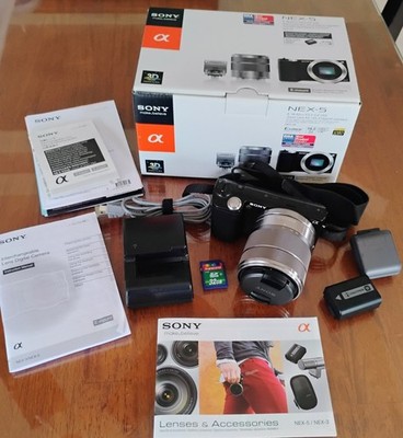 Sony NEX-5K Digital Mirrorless Camera 18-55mm Lens LCD Protector, In box. VGC!
