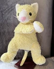 RARE Vintage 2001 Ty Baby Plush Toy KUDDLEKITTY Light Yellow Kitten  Rattle