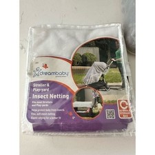 Dreambaby insect netting for stroller, car seat, pack and play white gauze NEW