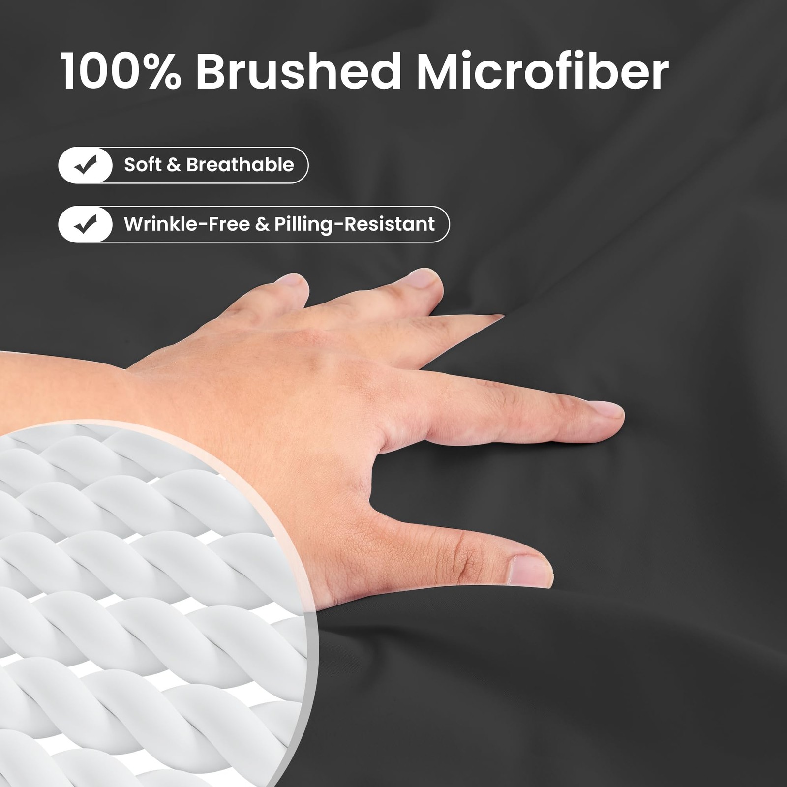 Queen Fitted Sheet Only Ultra Soft Brushed Microfiber Hotel Quality Bottom Sh