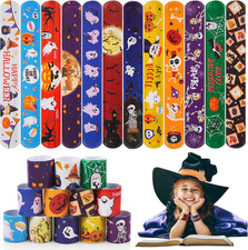 Halloween Slap Bracelets for Kids Halloween Party Favors Friendship Bracelets Bu