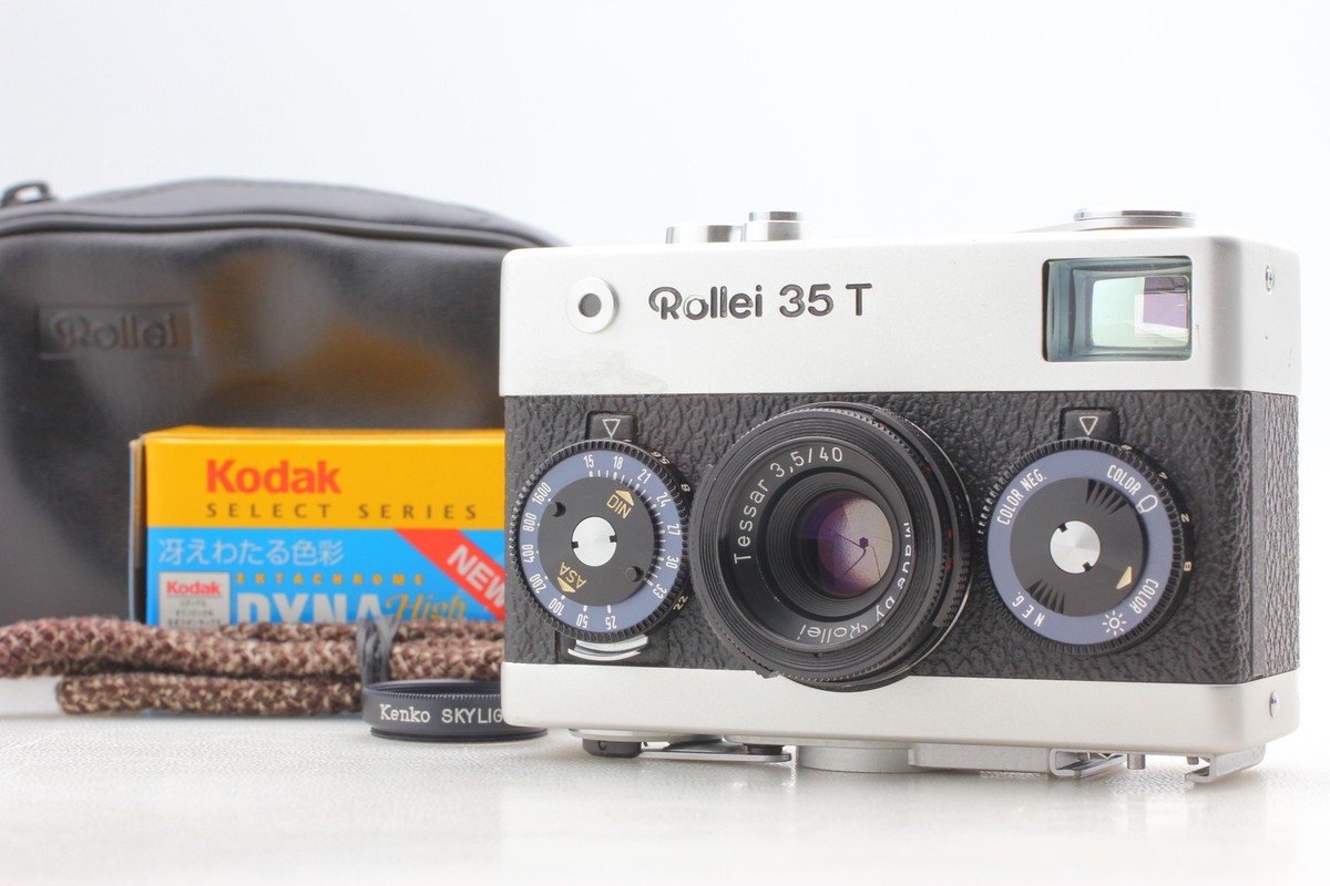 MINT w/ Case] Rollei 35 T Silver Body Tessar 40mm f/3.5 Lens From