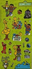 SESAME STREET CHARACTER Stickers(21pc)Hallmark…Cartoon…Elmo…Kids…Big Bird…Count…