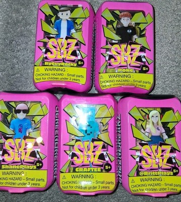 Lot of 5 SBZ Screen Breakz Figures Craftee Poke Brittplays Shaneplays Ryguyrocky