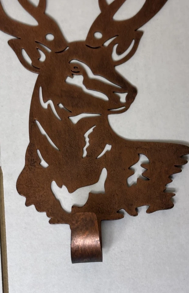 "Juego de 4 ganchos de pared para animales rústicos - bronce 6,5""" Foto 3 de 4