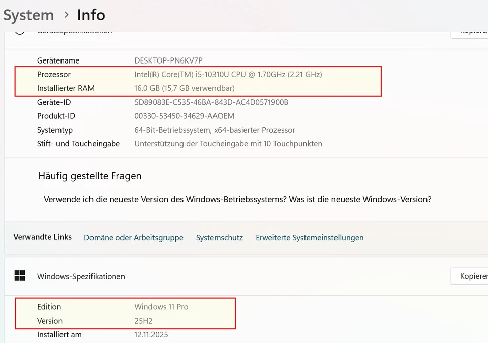 Lenovo ThinkPad X1 Carbon 8. Gen i5-10310U 16 GB RAM 1 TB SSD Touchscreen Window - Bild 2 von 4
