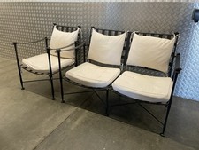 Vintage Charleston Forge Arts & Crafts Wrought Iron Adjustable Lounge Suite