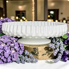 Rare Vtg Fenton Hobnail Milk Footed Cake Stand-centerpiece Bowl Compote-10.5”x4