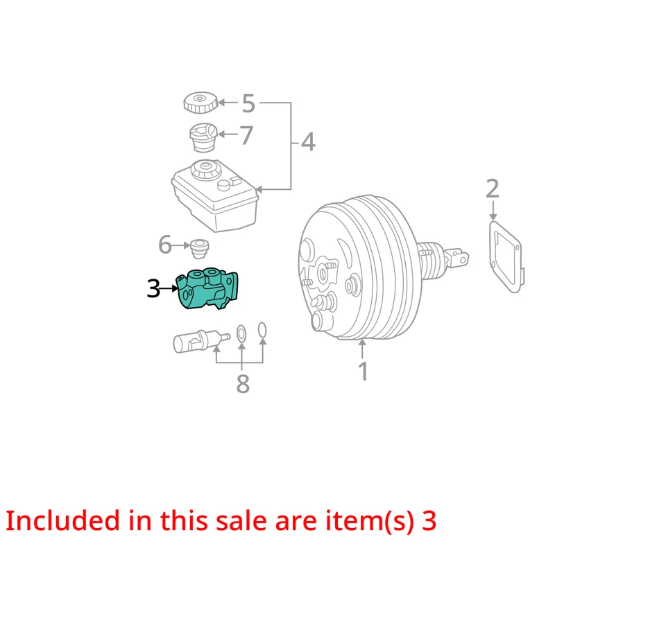 2005 Mercedes-Benz S Class Brake Master Cylinder OEM 75K Miles - LKQ427745503 - Image 4 of 4