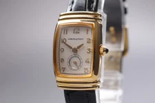 [Near MINT] Hamilton Benton 6246 Gold Small Second 18mm Quartz Women's Watch