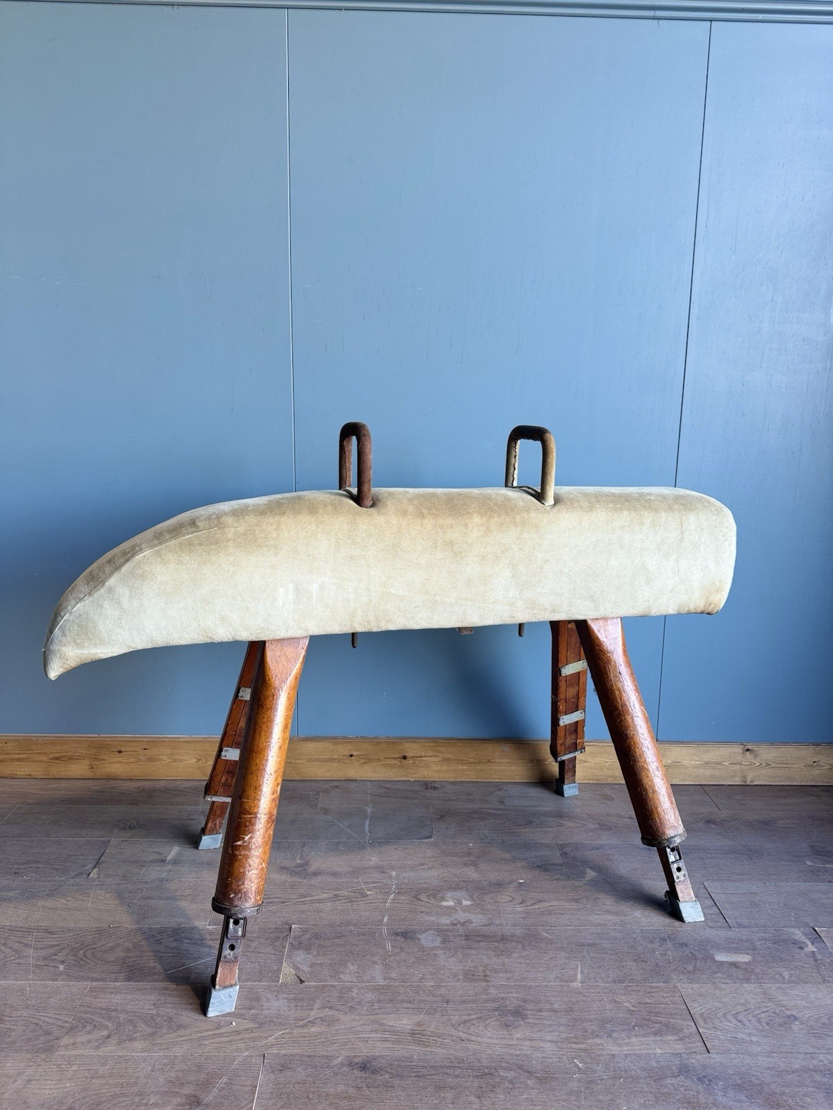 Vintage Pommel Horse Vaulting Horse School Gym PE Equipment Shop Display Prop