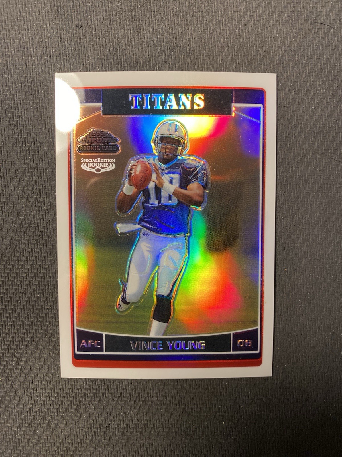 Vince Young 2006 Topps Chrome Rookie Refractor Tennessee Titans