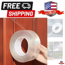 1.2IN x 16FT, Clear Window Draft Isolation Sealing Film Tape for Door Draft S...