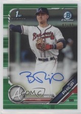 2019 Bowman Draft Chrome Pick Green Refractor 2/99 Beau Philip #CDA-BP Auto 12fp