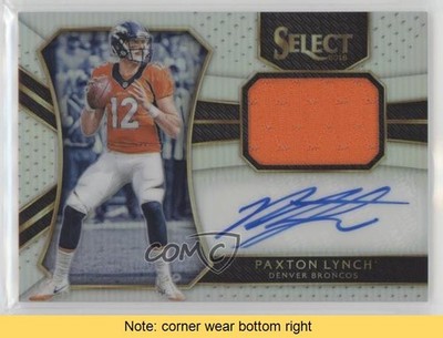 2016 Panini Select Rookie Materials 45/49 Paxton Lynch #RM-PL Auto READ 9a7