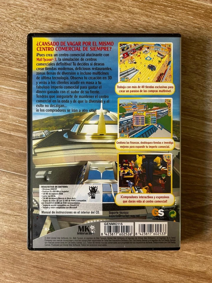 Mall Tycoon 3 Videojuego Completo  COMO NUEVO EN ESPAÑOL - Imagen 3 de 3