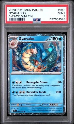 Pokemon Gyarados #43 PSA 9 Cosmos Holo Costco Promo Paldea Evolved MINT
