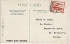 1943 Jersey 1d Views On Havre des Pas Postcard FDC