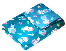 Bluey "Holiday Gifting" Ultra Soft Silky Touch Binded Throw Blanket 46" X 60"