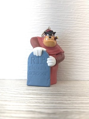 Disney Goofy as Jacob Marley Keychain Tombstone RIP Ebenezer Scrooge Xmas