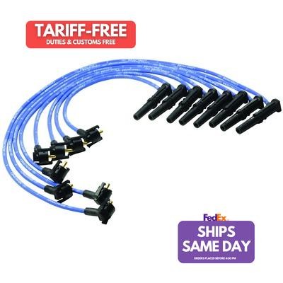 Ford FRDM12259-C462 Blue 9 mm Spark Plug Wire Kit fits Ford Modular Performance - Picture 1 of 9