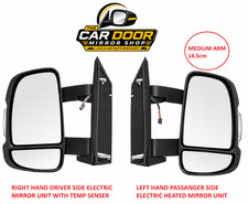 Fits FIAT DUCATO 2006-2024 Pair Electric Mirror Unit Medium Arm Temp Senser UK