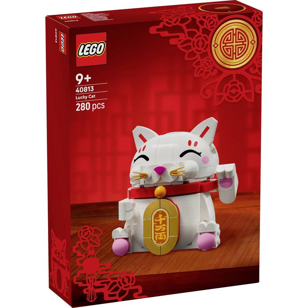 LEGO Icons 40813 Cadeau Symbolique Maneki-Neko Chat Porte-Bonheur à Construire