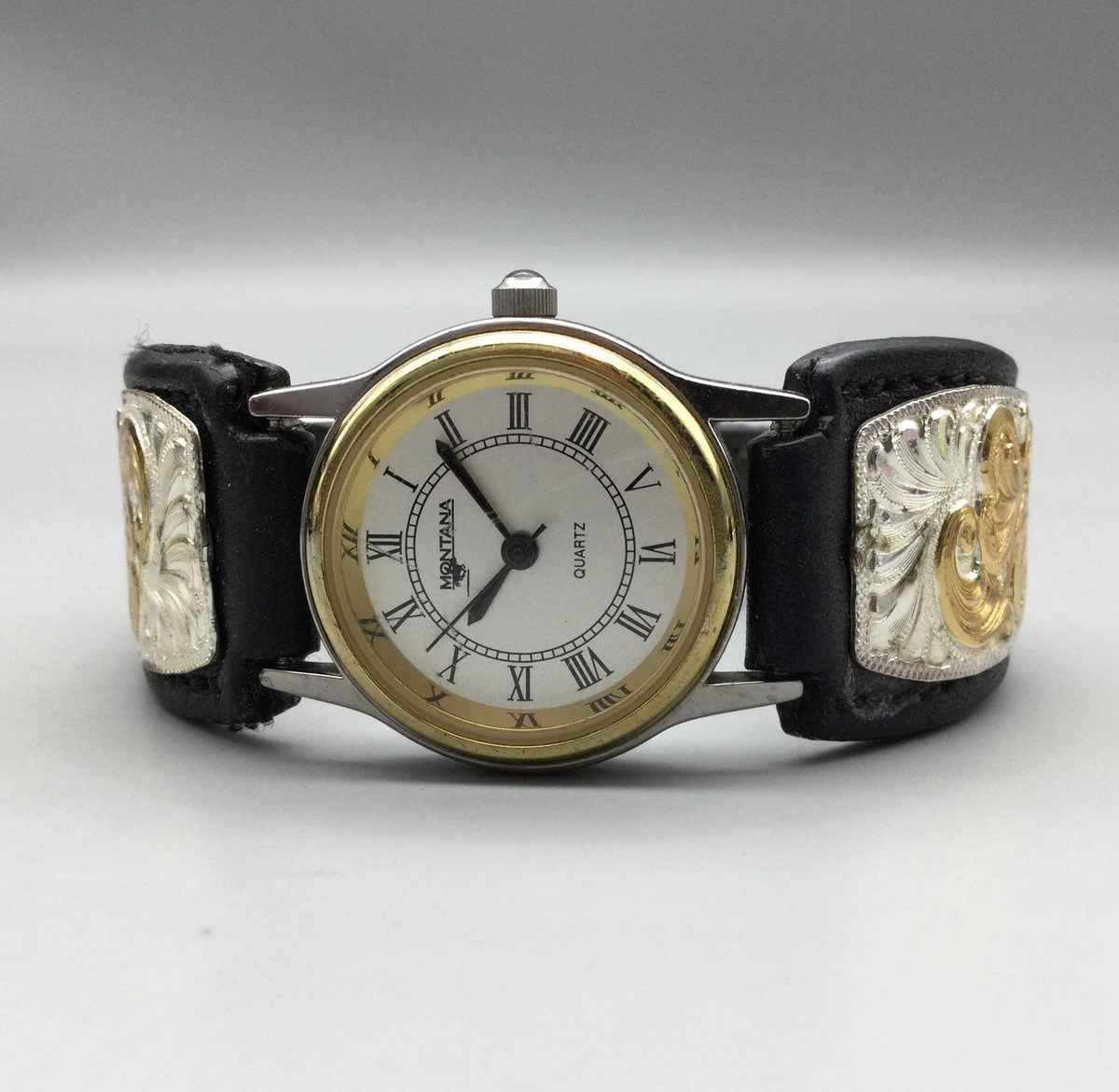 Montana Silversmiths Womens Watch 25mm X5030 Western Leather Band 