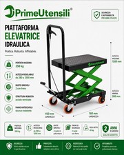 Forklift 350 kg hydraulic lifting table 35cm 120cm max