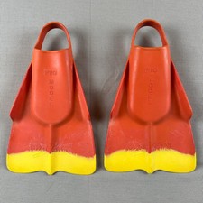Da Fin Hawaii Pro Model Swim Bodyboarding Fins - Size XXS 1-2 - Orange/ Yellow