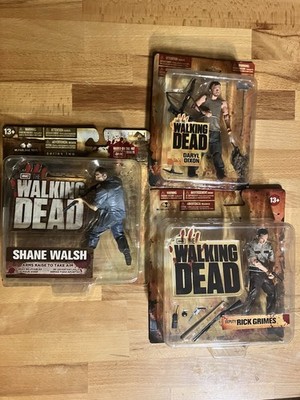 The Walking Dead McFarlane Figuren Series 1/2 Shane, Rick Grimes & Daryl Dixon