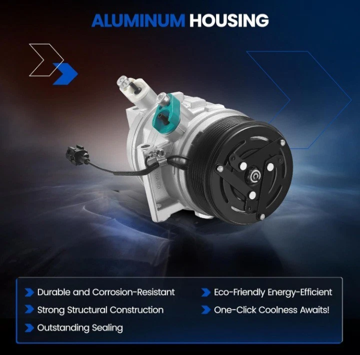 Compresor de aire acondicionado con embrague para Nissan Versa 2012-2019 Versa Note 2014-2019 Foto 3 de 4