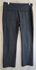 Avia Pants Womens Large Gray Stretch Logo Elastic Waist Athleisure Training