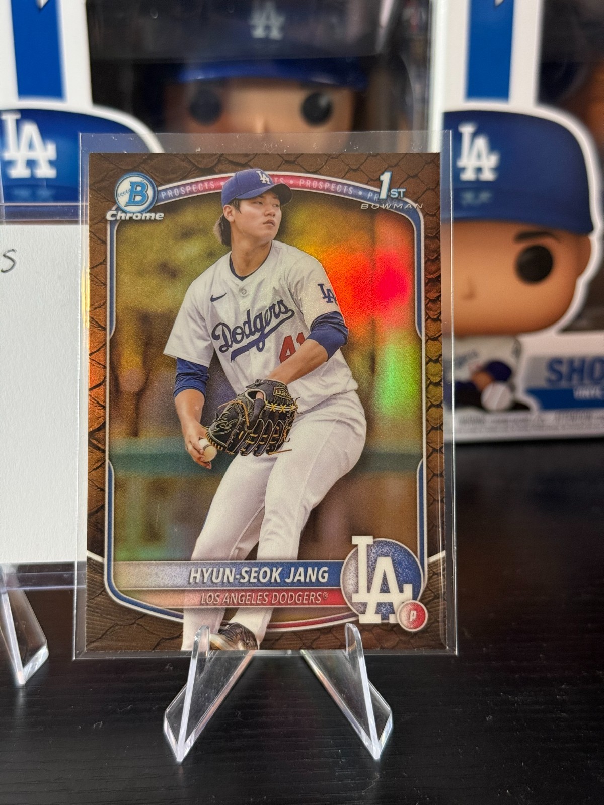 2025 Bowman - Chrome Prospects Hyun-Seok Jang #BCP-51 Reptilian Refractor (RC)