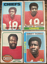 EMMITT THOMAS Topps RC LOT! 1972 #157 1974 #381 1976 1978 Chiefs HOF ROOKIE NRMT