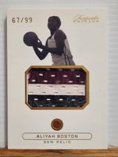 Aliyah Boston 2024 Keepsake Gem Relic card #’d 67/99