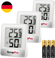 TempPro Thermo-Hygrometer Innen Digital Hygrometer Raumthermometer | Kompaktes L