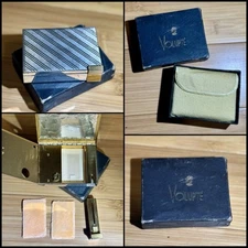 Volupte Music Box Unused Powder Compact Lipstick Swiss Mid Century In Box