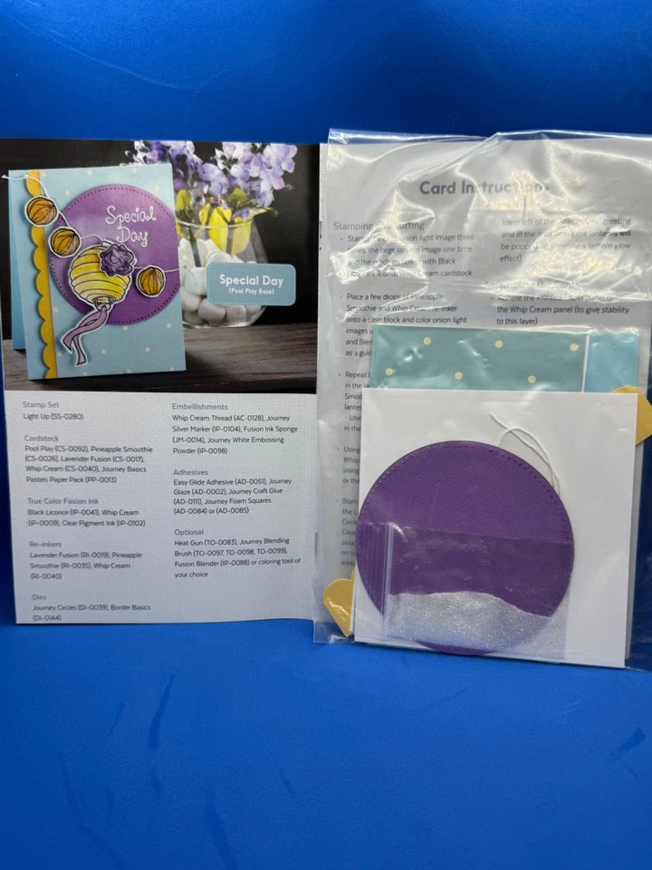 Fun Stampers Journey (FSJ) Sello de goma y troquel Bloom Box “Light Up”. Foto 4 de 4