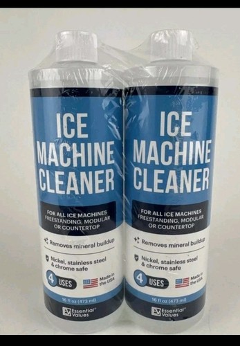 Essential Values Ice Machine Cleaner, Nickel Safe Descaler 2 Pack, 16 fl oz Each
