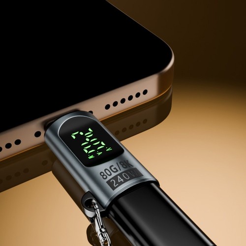 USB C Adapter 2er Pack für High For Power Anwendungen mit Smart Display - Afbeelding 5 van 15