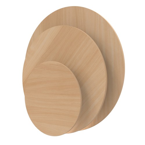 Decoración aglomerado 28 mm tablero redondo haya madera placa mesa de comedor mesa de centro - Imagen 4 de 5