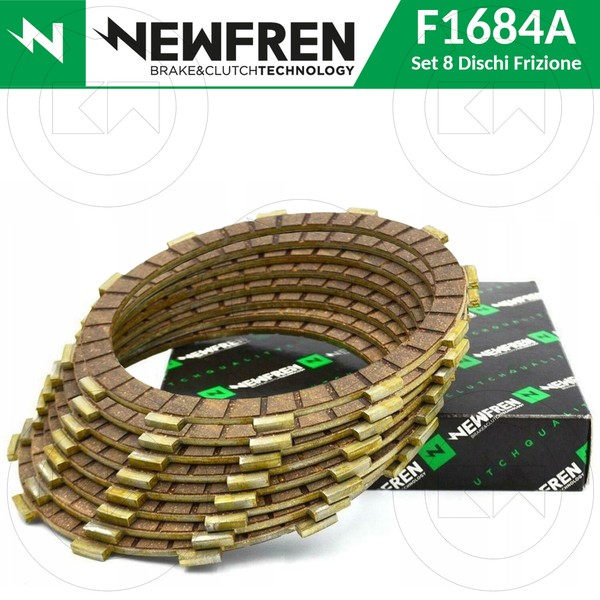 Newfren Kupplungsscheiben 8 ReibbeläGe Satz Originaltyp FüR Honda CR 500 R 1991-image