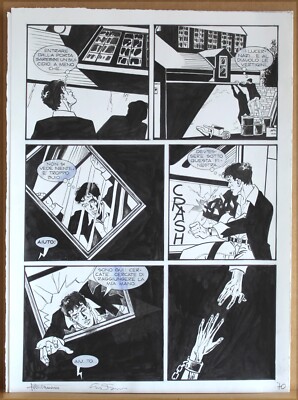 MONTANARI & GRASSANI - ORIGINAL DYLAN DOG TABLE - 'IL CAPOBRANCO'