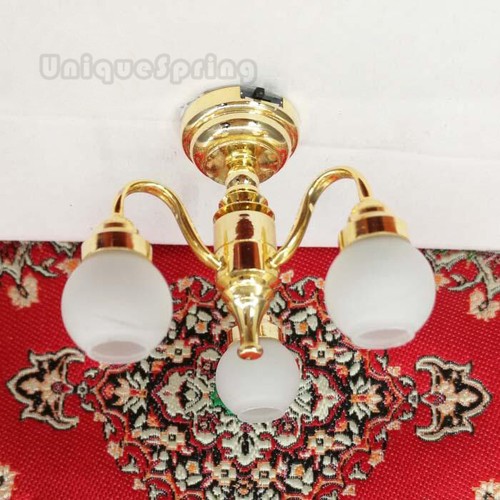 Luces para casa de muñecas 1:12 luz de techo lámpara de pie de mesa aplique de pared batería abierta - Imagen 2 de 28