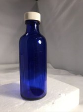ANTIQUE COLBALT BLUE MEDICINE BOTTLE MADE IN USA M 4 Rare F83
