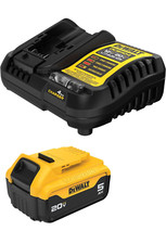 DEWALT 20V MAX 5 Ah Lithium-Ion Battery and Charger Starter Kit DCB205C 